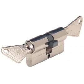 VACHETTE CYLINDRE NICKELÉ MAT FCS7101 EN 30 X 30 VARIÉ AVEC FONCTION CLÉ DE SECOURS
