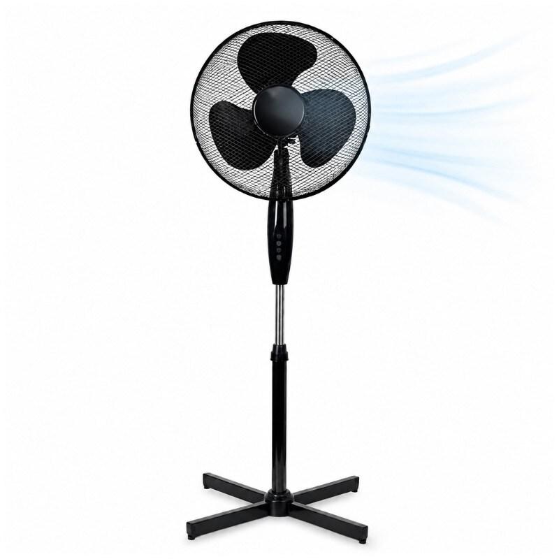 Ventilateur Sur Pied Ajustable 40 Cm – Noir 55w - 6423808010547_0