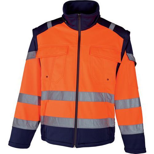 VESTE HAUTE VISIBILITÉ SOFTSHELL ORANGE DE TAILLE XXXL - SINGER SAFETY