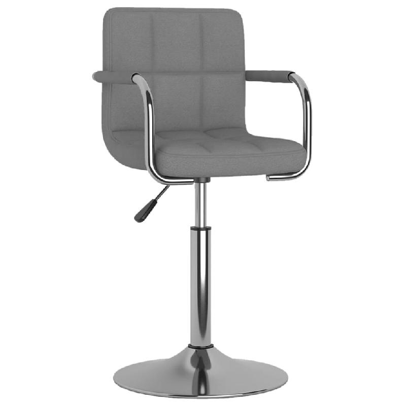 VidaXL Tabouret de bar Gris clair Tissu Modèle Aero Vent Élite - gris 334543_0