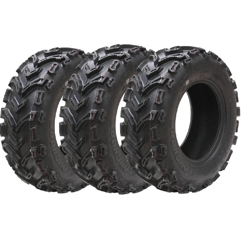 22x7.00-11 ATV Quad Tyres 6ply Wanda P3123 Road Legal front 175/80-11 (Set of 3)_0