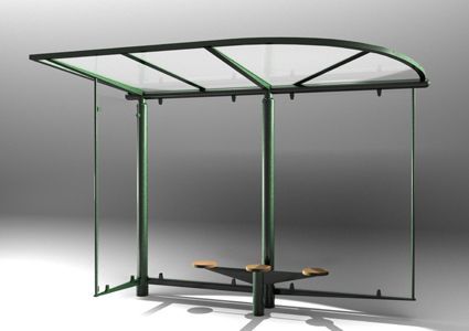 Abri bus design Héritage - 3 m - modulable, finition personnalisable et structure inspirée Art Nouveau_1