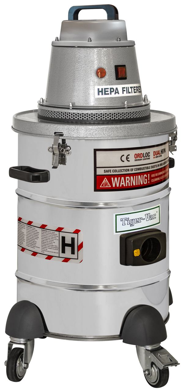 Aspirateur industriel 2d-10 (4w) hepa ordloc series : pour une récupération sécuritaire des poussières combustibles dans les zones sans risques d'explosion_0
