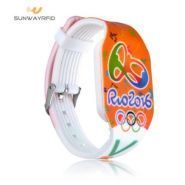 Bracelet rfid - sunway smartech - de couleur rfid silicone 13.56mhz d'impression polychrome_0