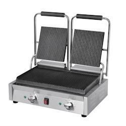 Buffalo Grill Panini Professionnel Double 2,9 kW   Rainuré/Rainuré   Bistro - 0652217689990_0