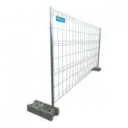 Cadre 2 - grille de chantier Cofrasud - clôture mobile grillagée 350 x 190 cm en acier galvanisé_0