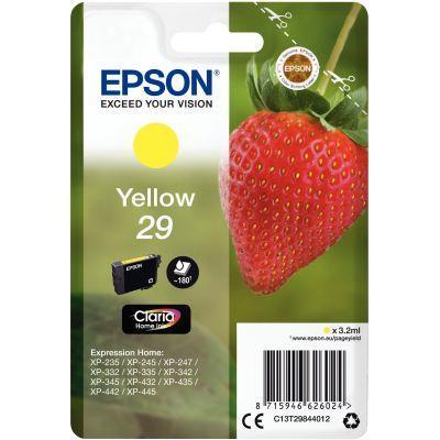 Cartouche jet d'encre Epson T298440 jaune - Fabricant Epson - Référence C13T29844012_0