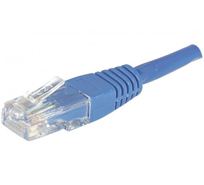Cordon RJ45 Catégorie 6 U/UTP Bleu - 20m - Composite Cuivre Aluminium - Non-blindé_0