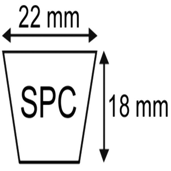 COURROIE SPC5600 22X18X5600