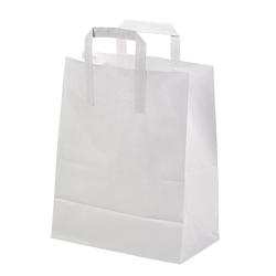 FIRSTPACK FHC - 500Pcs - Sac cabas papier blanc - 175x90x230mm - blanc papier 210CABABYW_0