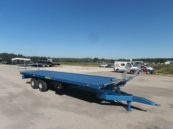 Plateau fourragers semi-porté - Robust 2000 - 8 m - PTAC 11 000 kg - châssis renforcé, plancher acier antidérapant_0