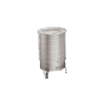 POÊLE À BOIS TURBO 14.4KW SORTIE HORIZONTALE ALUMINIUM - THECA - 6500043_0