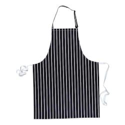 Portwest - Tablier de cuisine à bavette BUTCHER Bleu Marine / Blanc Taille Unique - bleu textile 5036108021161_0