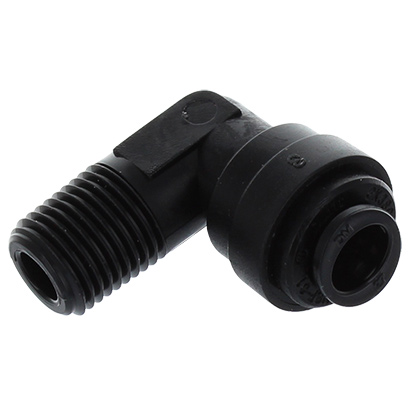 RACCORD COUDÉ FILETAGE MALE 1/4 POUCE - TUBE 8 MM