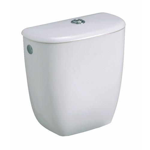 Réservoir De Chasse D'Eau WC à Poser - Capacité 6-9L, Bouton Stop/Économie, Blanc - Avec Kit De Montage