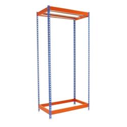 SimonRack Portant à vêtements Simonclothing 3 étagères. Couleur BLEU/ORANGE 3000x1500x600 mm - 8435104959817_0