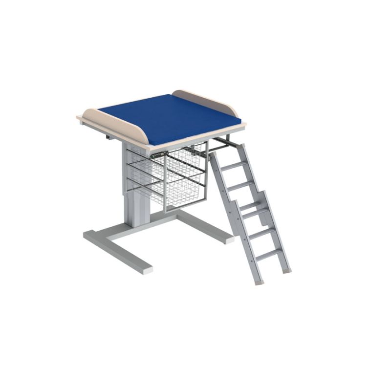 Table à langer pour handicapé - Granberg 332-080-012 - électrique à hauteur variable 73-113 cm - plan stratifié 80 cm avec matelas_0