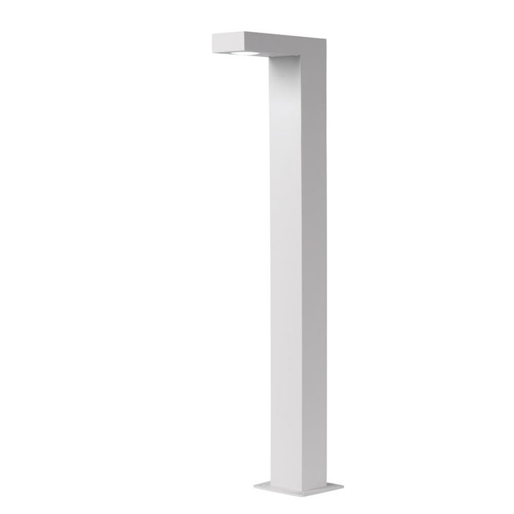 TEXAS-BORNE D'EXTÉRIEUR LED MÉTAL H60CM BLANC LUCIDE