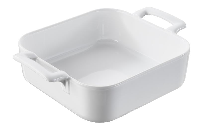 PLAT CARRÉ BLANC PORCELAINE 20X20 CM BELLE CUISINE REVOL