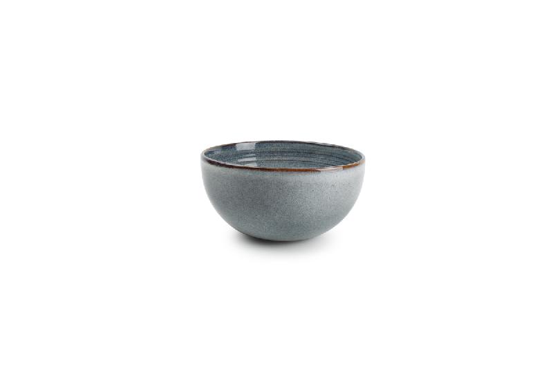 BOL ROND BLEU GRÈS Ø 14 CM DUNA