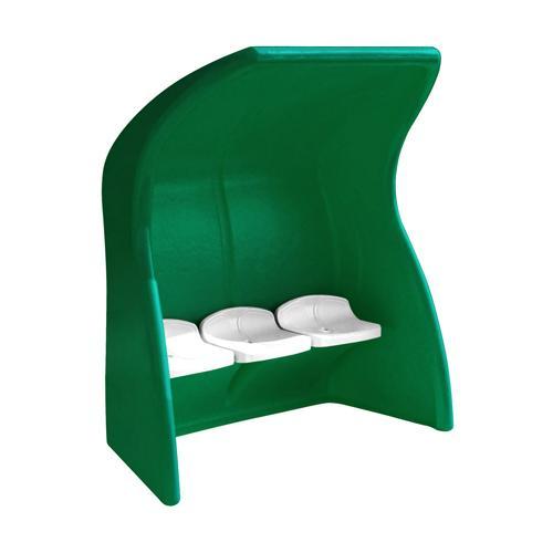 ABRI DE TOUCHE MONOBLOC VERT - ASSISE INDIVIDUELLE