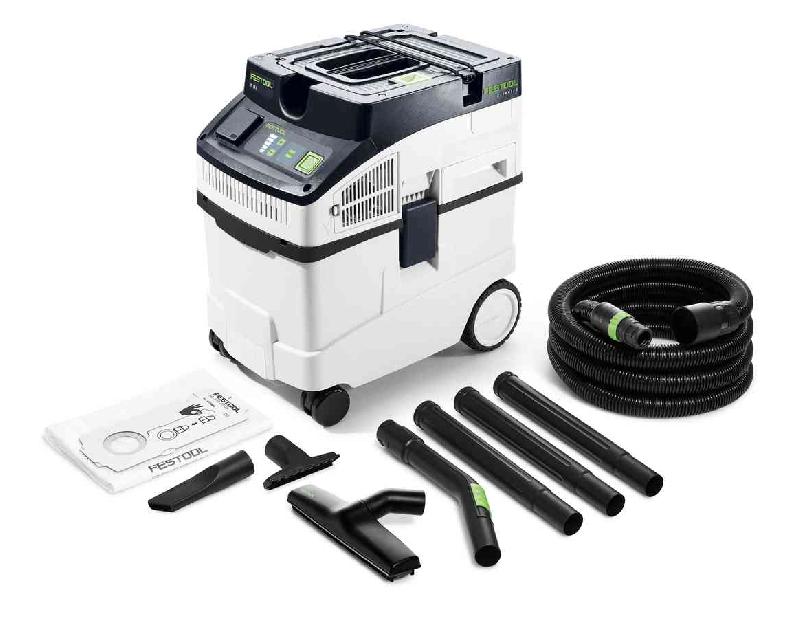 Aspirateur à eau Cleantec CT 25 E-Set - FESTOOL - 577536 - 828668 - polyvalent et compact, cuve 25L_0