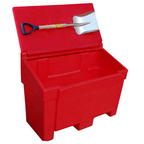 Bac à sel 200 L avec pelle automatique - idéal pour le stockage de sel ou sable_0