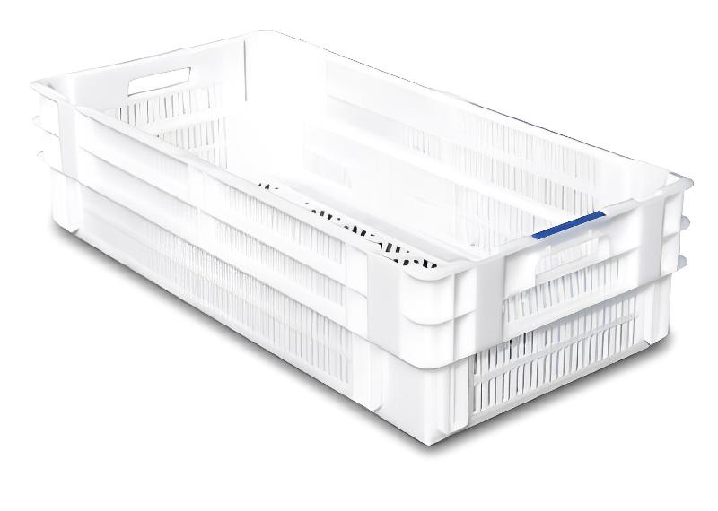 Bac gerbable 800 x 400 - 50 litres - Fond et parois pleins/ajourés - Norme Europe - PEHD_0