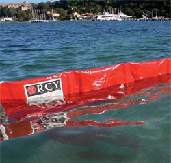 Barrage flottant anti-pollution BEACH BOOM® - mousse polyéthylène à cellules fermées - 25 m de longueur par tronçon_0