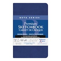 BETA SERIES CARNET SOUPLE 26F 8,9X14CM 270G - BLANC - LOT DE 2