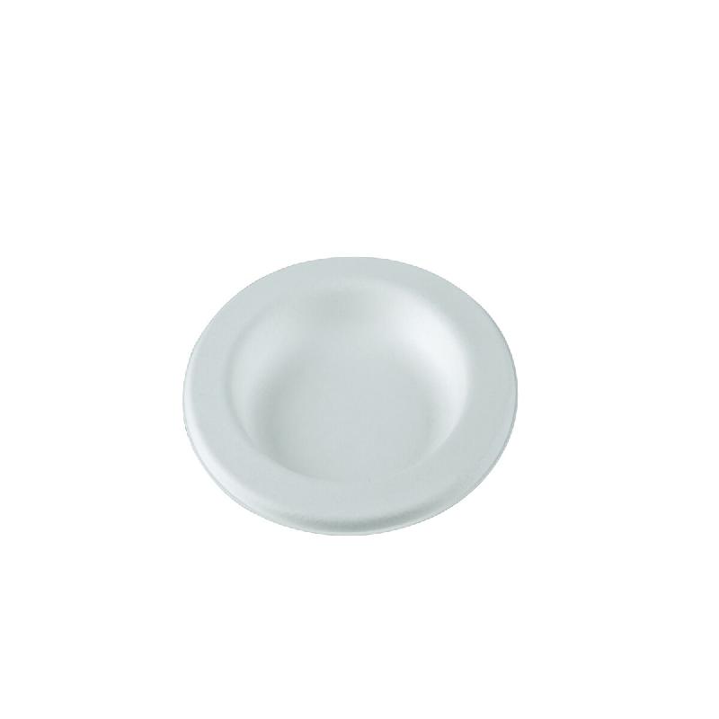Betik Ecoline – 800 unités – Assiette ronde à bord large bagasse blanc  – Ø 18 cm - blanc Bagasse 1011225_0