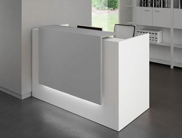 Borne d'accueil compacte Z2 - Officity - 166, Gris clair, Blanc_0