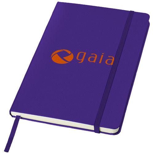 Carnet de notes Classic format A5 à couverture rigide - 80 feuilles lignées avec fermeture élastique et poche extensible_0