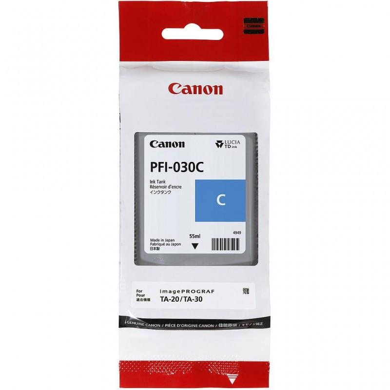 Cartouche d'encre Canon PFI-030 Cyan 55 ml - Compatible traceurs CANON TA-20 & TA-30_0