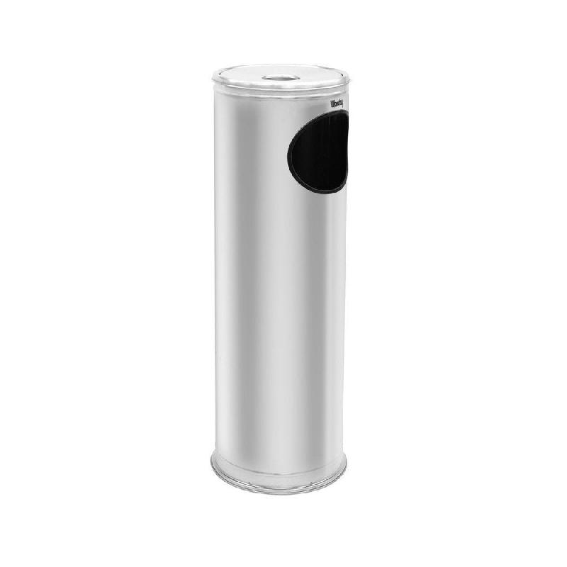 Cendrier corbeille rond avec couvercle étouffoir 14L_0