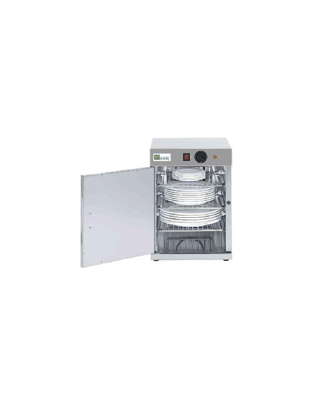 Chauffe-assiettes inox - CA30 - 3 niveaux de stockage réglables - pour assiettes de diamètre maximum 320 mm_0