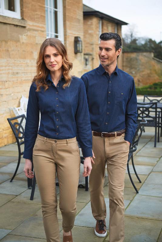 Chemisier Banff - Réf: BT2323 - Brook Taverner - 100% coton, manches longues, coupe ajustée femme_0