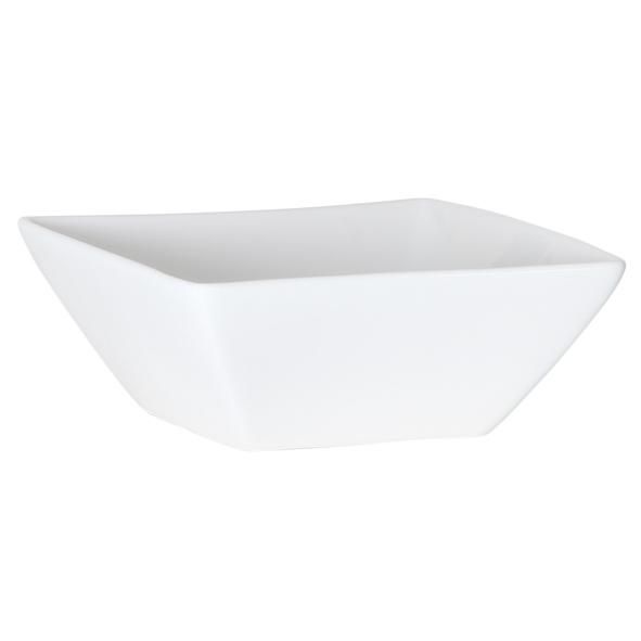 COUPELLE EN PORCELAINE CARRÉE BLANCHE 12.4 X 11.3CM - LOT DE 6 - COSY & TRENDY - AVANTGARDE