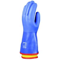Coverguard - Gants de protection chimique et thermique bleu en PVC EUROWINTER 3790 (Pack de 10) Bleu Taille 8 - 3435241037886_0