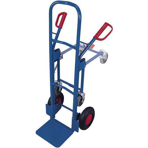 DIABLE EN TUBE D'ACIER AVEC 2 ROUES DE SUPPORT / SK-710.055 - VARIOFIT