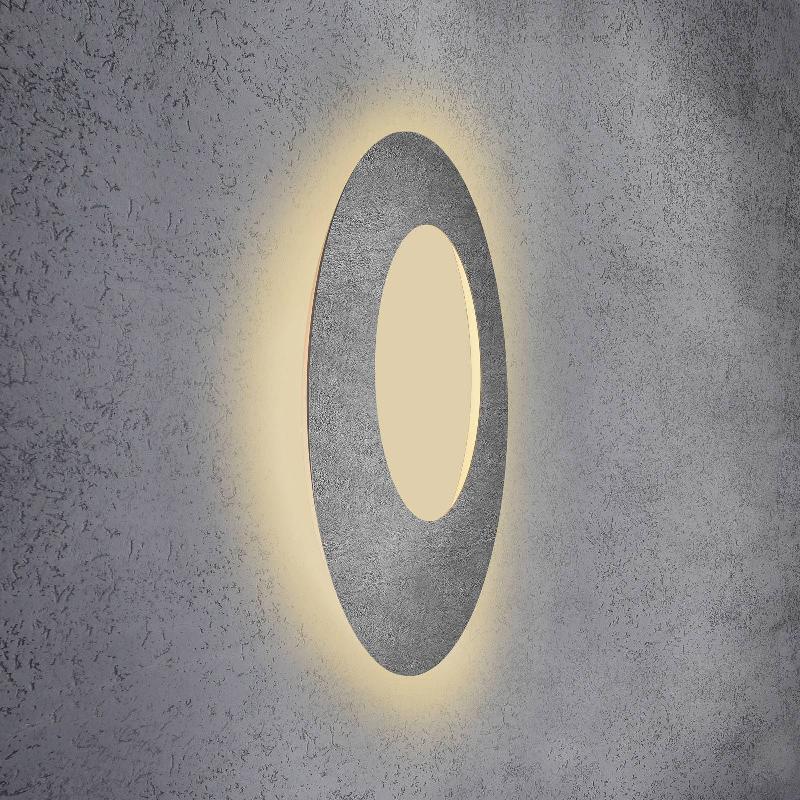 ESCALE BLADE OPEN APPLIQUE LED, BÉTON, Ø 79 CM