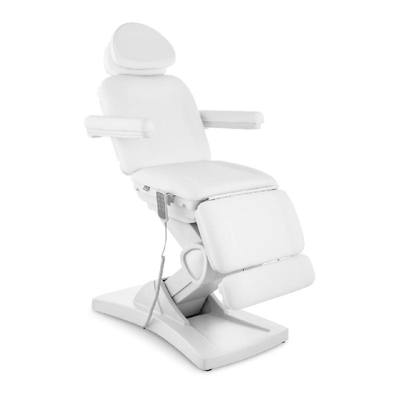 Fauteuil esthétique professionnel synthétique - Hauteur réglable - Blanc - Charge max 225kg - Réf. 14_0001658_0