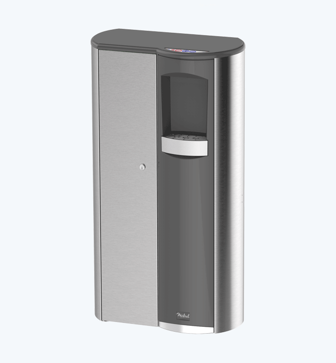Fontaine à eau réseau Evoplus - modèle confort avec compartiment de rangement sécurisé_0