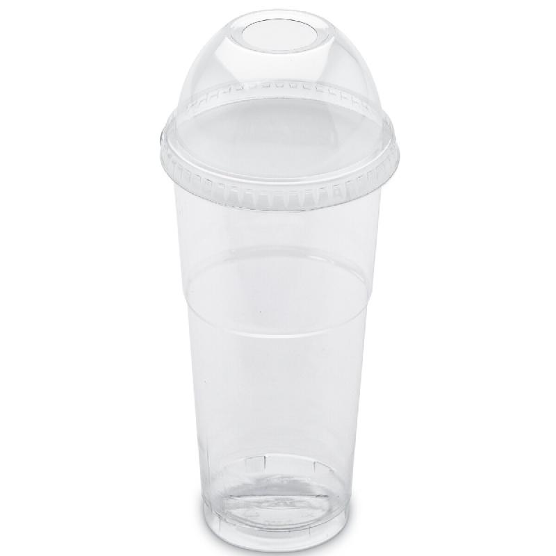 Gobelet Pot à Dessert  25cl NOVACUP VALUE PACK + Couvercle Dôme Ouvert Inclus Snacking Recyclé Transparent  Verrine - Lot de 6250 unités - transpa_0