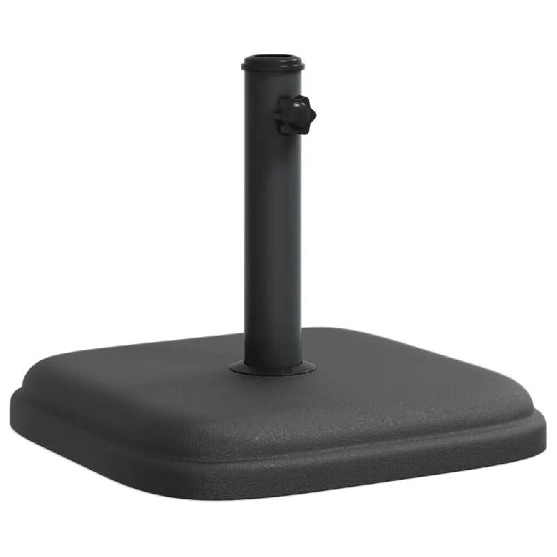 Helloshop26 - Base de parasol carrée 36 x 36 x 31 cm installation facile tout temps ambiance extérieure en plastique noir 02_0047470 - noir 30002347_0