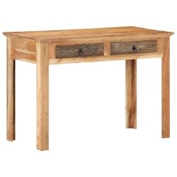 Helloshop26 - Bureau table poste de travail meuble d'ordinateur informatique étude 110 x 50 x 75 cm bois de récupération massif brun 02_0023368 - 3_0