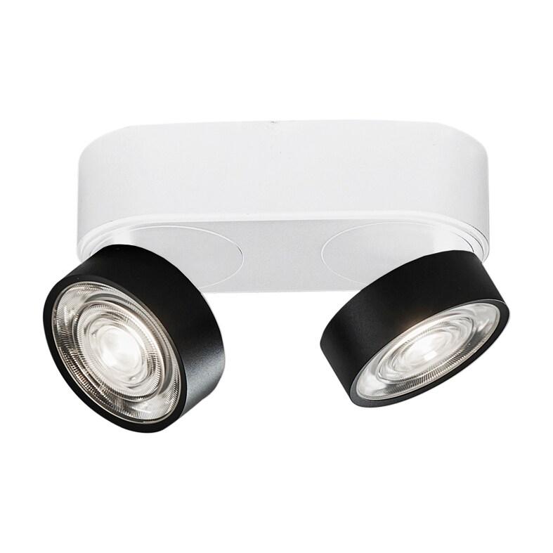 Hole Applique Et Plafonnier Led 13W 3000K Cri90 Blanc/Noir - Plafonnier Et Applique En Aluminium Moulé Sous Pression - Rossini Illuminazione - noir 8_0