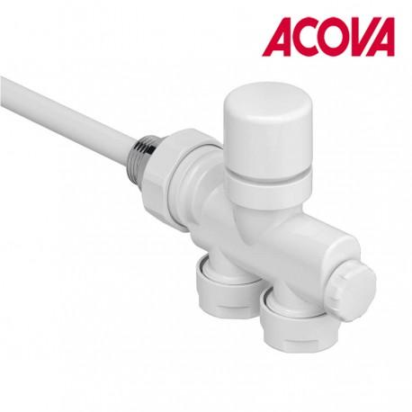 KIT N PACK ROBINETTERIE THERMOSTATISABLE MONOPOINT MONOTUBE / BITUBE HORIZONTAL BLANC - ACOVA 991571