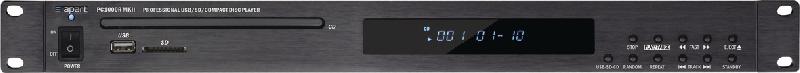 LECTEUR AUDIO PRO CD-DVD-USB-SD RACKABLE APART PC1000RMKII