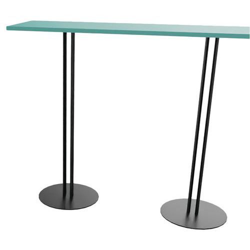MANGE DEBOUT ROXANE 140 X 40 X 110 CM 2 PIEDS - MOUSSE/NOIR